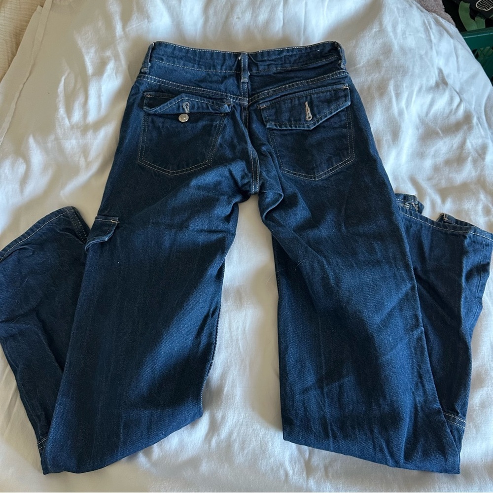 Low Rise Cargo Jeans - Picture 6 of 7